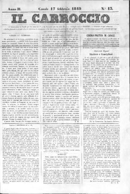 Il Carroccio - Edizione 13 del 17/02/1849